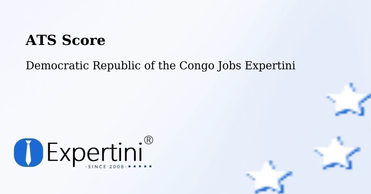 Resume ATS Score & Job Description Match Tool – Libenge - Democratic Republic of the Congo Jobs Expertini